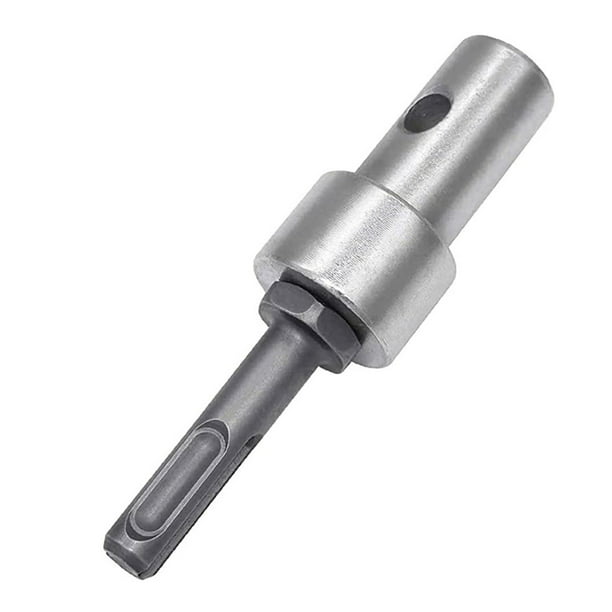 Earth Auger Adapter,Electric Drill to Ground Drill Conversion Head for Electric Drill to Earth Auger Connector Tool Round Shank 2 Pit 2 Slot 